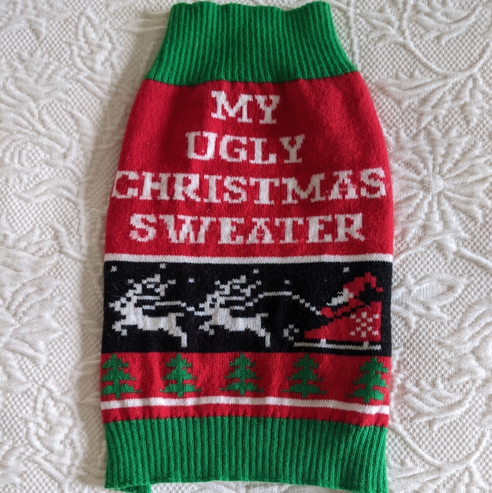 2/$18 Simplydog Ugly Christmas Sweater